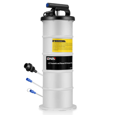 Fluid Pneumatic and Manual Oil Extractor Pump Tool Set<br>w/ Extended Oil Suction Hose&Brake Bleeding Hose