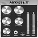 2-Piece Handle Heavy Duty Truck Hub Seal Installer Set<br>Race & Seal Drivers For Class 7 8 Trucks