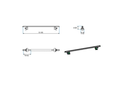 Traveler Cross Bar <br>15-22 Chevy Colorado, GMC Canyon, 05-21 Nissan Frontier