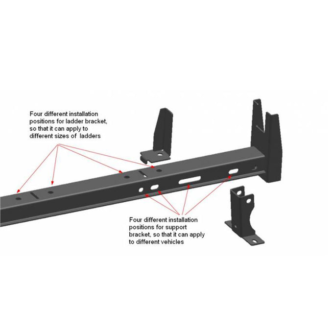 Ladder Rack <br>14-21 Chevy City Express, 10-24 Ford Transit Connect