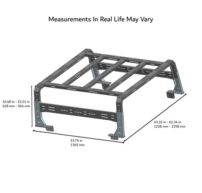 Overland Bed Rack <br>15-24 Chevy Colorado, 05-24 Toyota Tacoma