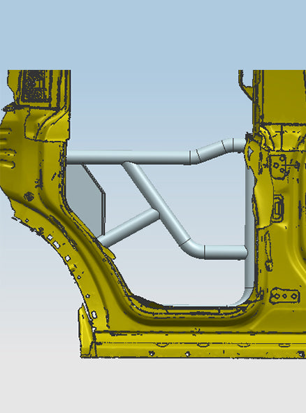 Tubular Rear Doors 21-24 Ford bronco, Rear Only