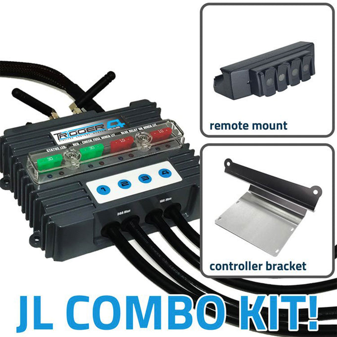 4 PLUS Wireless Accessory Control System COMBO KIT <br>18-24 Jeep Wrangler, 20-24 Gladiator