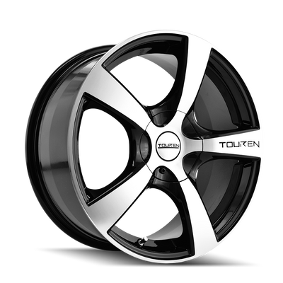 TR9 3190 18x8in Gloss Black Machined Wheel <br> 5x100/114.3 BP / 40 mm offset / 72.62 mm Hub