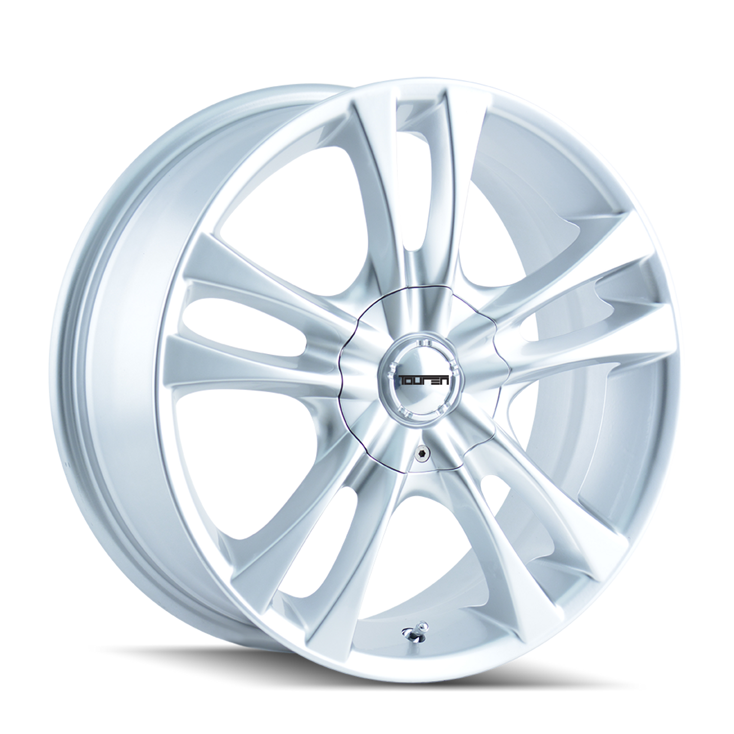 TR22 3222 16x7in Gloss Hyper Silver Wheel <br> 5x110/115 BP / 40 mm offset / 72.62 mm Hub