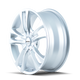 TR22 3222 16x7in Gloss Hyper Silver Wheel <br> 5x105/114.3 BP / 40 mm offset / 72.62 mm Hub