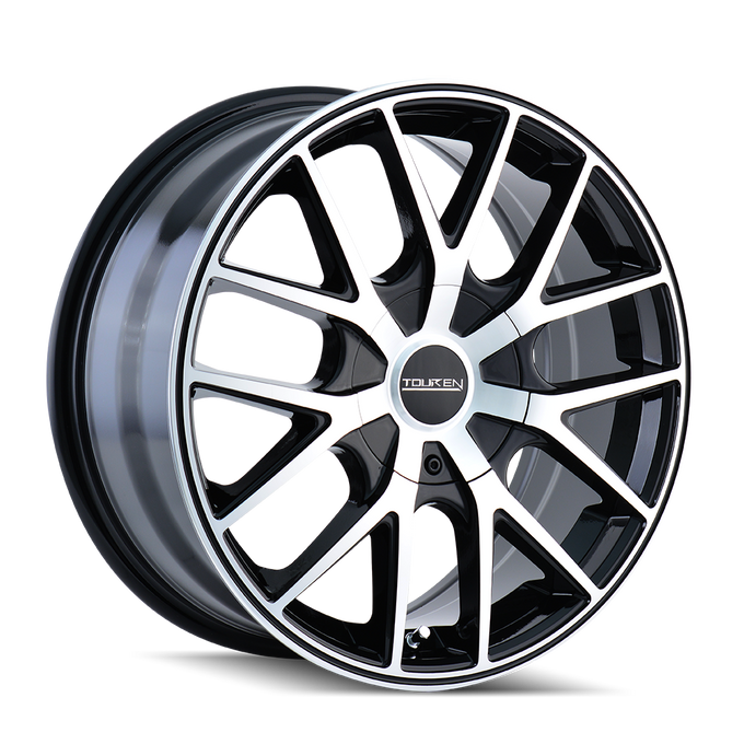 TR60 3260 16x7in Gloss Black Machined Wheel <br> 5x112/120 BP / 42 mm offset / 72.62 mm Hub