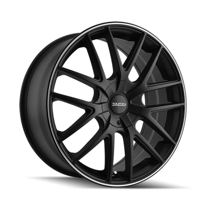 TR60 3260 16x7in Matte Black Machined Wheel <br> 5x112/120 BP / 42 mm offset / 72.62 mm Hub