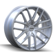 TR60 3260 17x7.5in Gloss Hyper Silver Wheel <br> 5x112/120 BP / 42 mm offset / 72.62 mm Hub