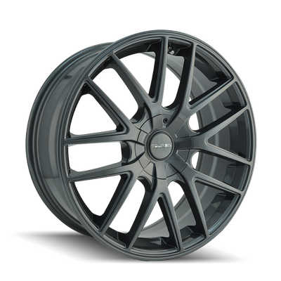 TR60 3260 17x7.5in Matte Gunmetal Wheel <br> 5x110/115 BP / 42 mm offset / 72.62 mm Hub