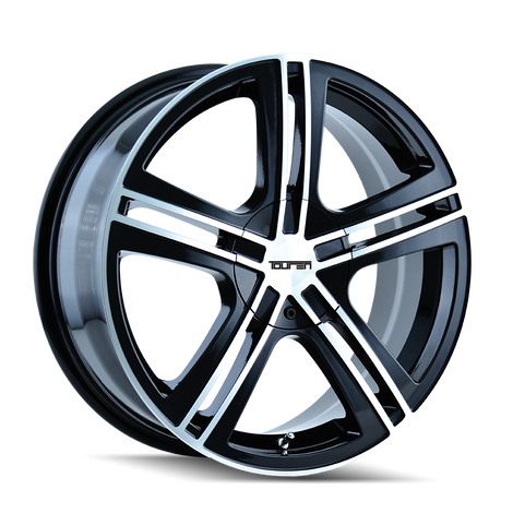 TR62 3262 16x7in Gloss Black Machined Wheel <br> 5x100/114.3 BP / 40 mm offset / 72.62 mm Hub