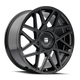 TR66 3266 17x8in Gloss Black Wheel <br> 5x108/114.3 BP / 35 mm offset / 72.62 mm Hub