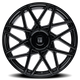 TR66 3266 17x8in Gloss Black Wheel <br> 5x108/114.3 BP / 35 mm offset / 72.62 mm Hub