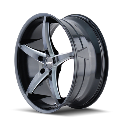 TR70 3270 17x7.5in Gloss Black Milled Wheel <br> 5x120 BP / 40 mm offset / 74.1 mm Hub
