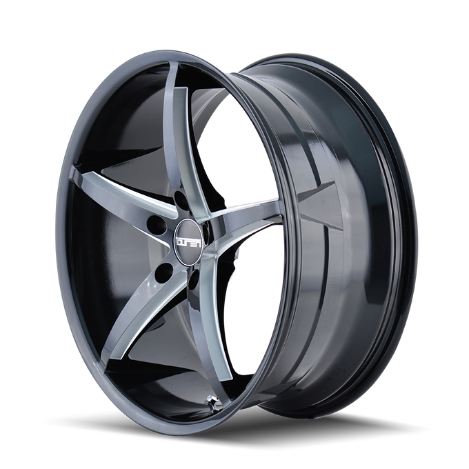 TR70 3270 17x7.5in Gloss Black Milled Wheel <br> 5x120 BP / 40 mm offset / 74.1 mm Hub