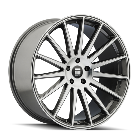 20x10.5in Gloss Graphite Machined Wheel <br> 5x114.3 BP / 35 mm offset / 72.6 mm Hub