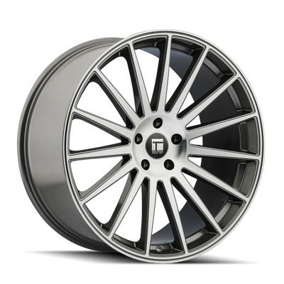 20x10.5in Gloss Graphite Machined Wheel <br> 5x114.3 BP / 35 mm offset / 72.6 mm Hub