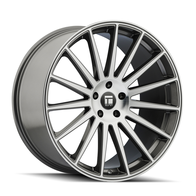 20x10.5in Gloss Graphite Machined Wheel <br> 5x114.3 BP / 35 mm offset / 72.6 mm Hub