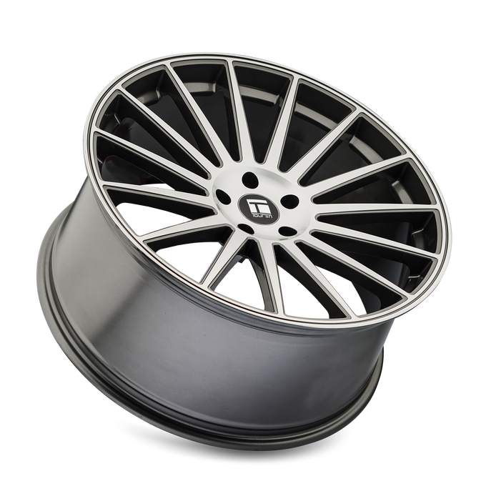 20x10.5in Gloss Graphite Machined Wheel <br> 5x114.3 BP / 35 mm offset / 72.6 mm Hub