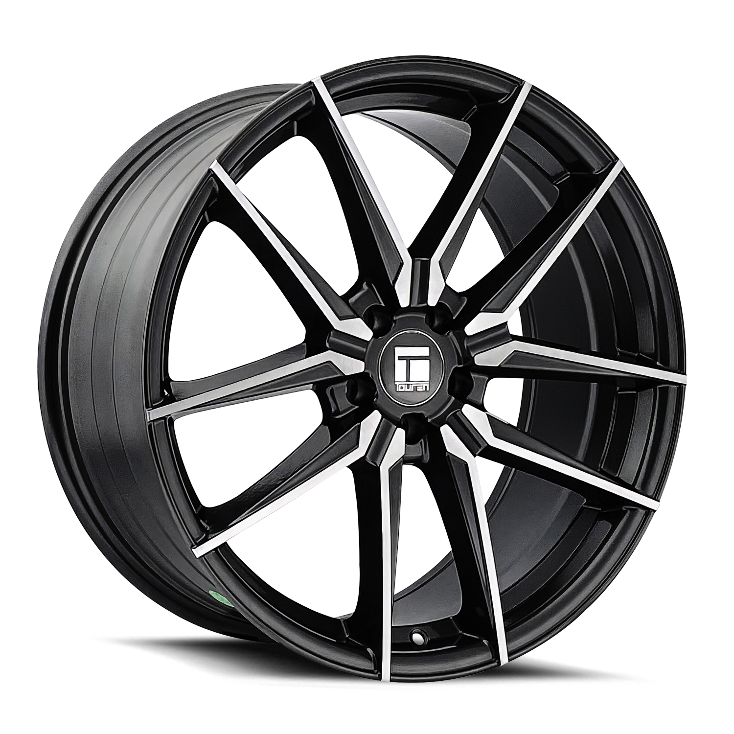 20x9in Gloss Graphite Brushed With Dark Wheel <br> 5x114.3 BP / 35 mm offset / 73.1 mm Hub
