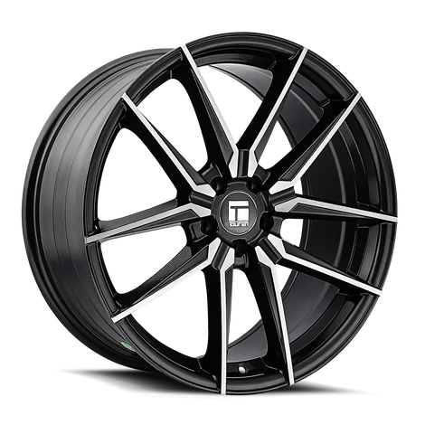 19x8.5in Gloss Graphite Brushed With Dark Wheel <br> 5x114.3 BP / 35 mm offset / 73.1 mm Hub