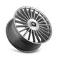 TR10 3610 22x9in Satin Silver Machined Wheel <br> 5x112/120 BP / 35 mm offset / 74.1 mm Hub