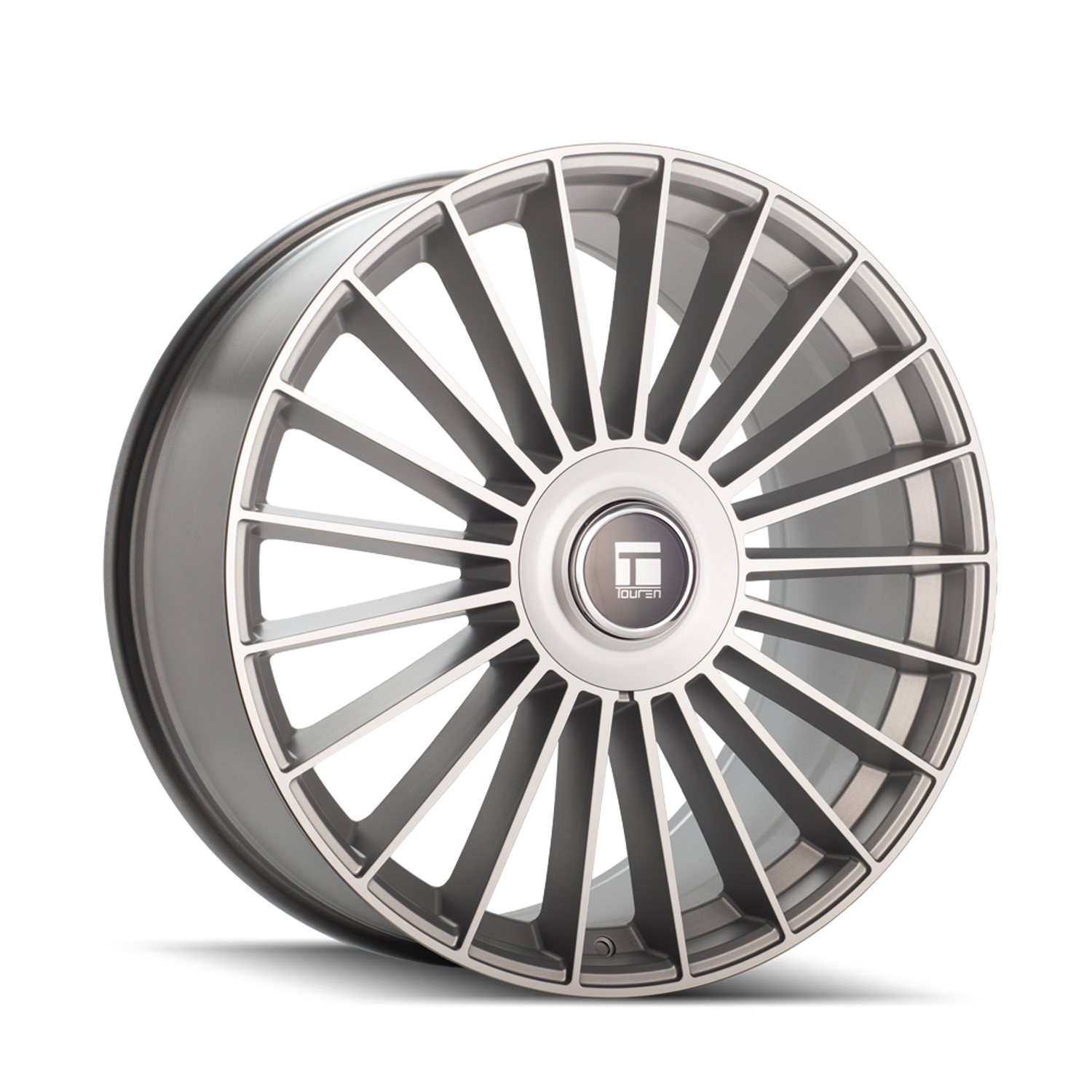 TR10 3610 24x10in Satin Silver Machined Wheel <br> 5x112/120 BP / 35 mm offset / 74.1 mm Hub