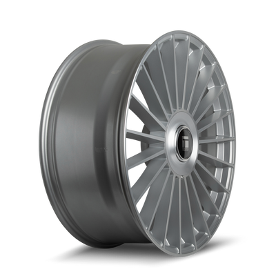 TR10 3610 24x10in Satin Silver Machined Wheel <br> 5x112/120 BP / 35 mm offset / 74.1 mm Hub
