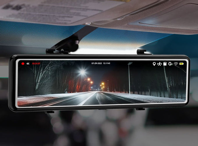 Y400 PLUS 4K Mirror Dashcam and Rear camera 3-in-1