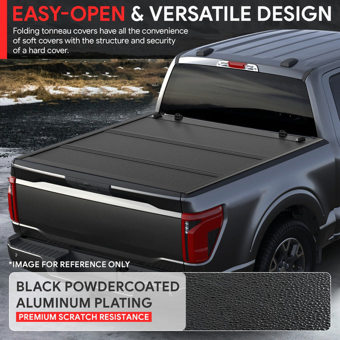 5.5Ft Bed Low Profile Tri-Fold Hard Tonneau Cover<br>15-25 Ford F-150