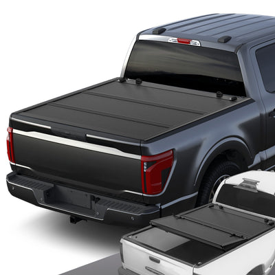 5.5Ft Bed Low Profile Tri-Fold Hard Tonneau Cover<br>15-25 Ford F-150