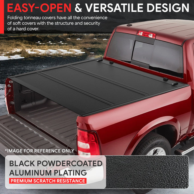 5.7Ft Bed Low Profile Tri-Fold Hard Tonneau Cover<br>19-25 Ram 1500