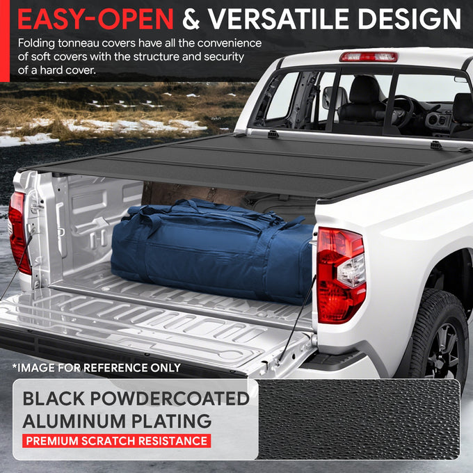 6.5Ft Bed Low Profile Tri-Fold Hard Tonneau Cover<br>07-21 Toyota Tundra