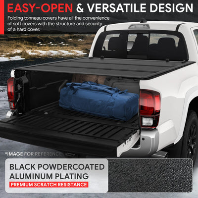 5Ft Bed Low Profile Tri-Fold Hard Tonneau Cover<br>16-23 Toyota Tacoma