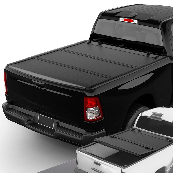 5.7Ft Bed Low Profile Tri-Fold Hard Tonneau Cover<br>09-18 Ram 1500, 19-25 Classic