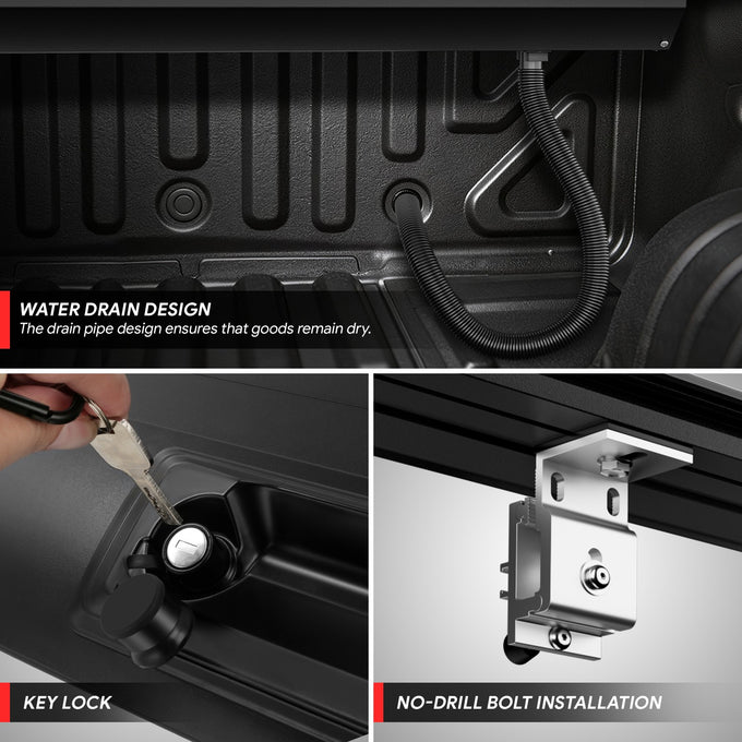 5.5Ft Bed Retractable Tonneau Cover<br>09-26 Ford F-150