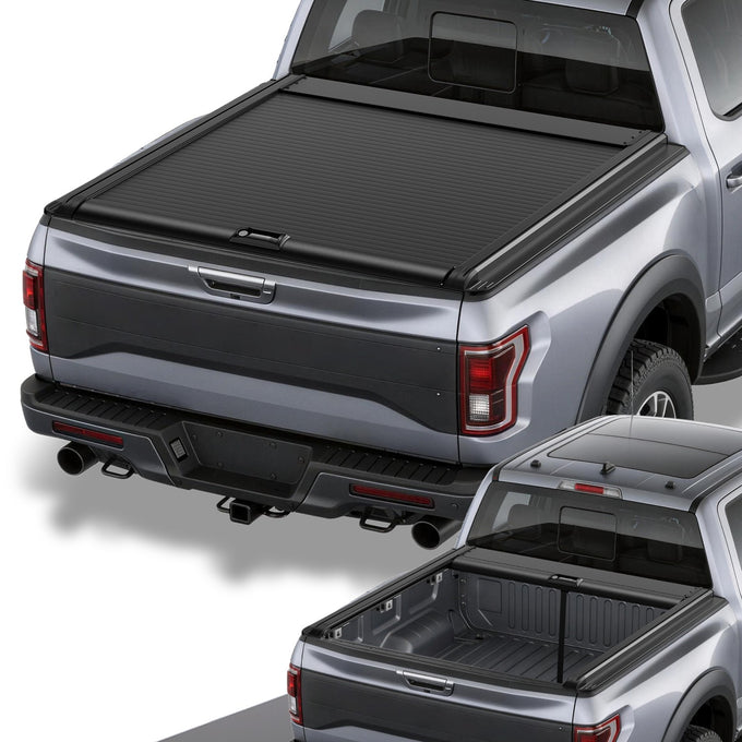 5.5Ft Bed Retractable Tonneau Cover<br>09-26 Ford F-150