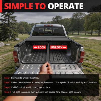 5.7Ft Bed Retractable Tonneau Cover<br>09-26 Dodge Ram 1500