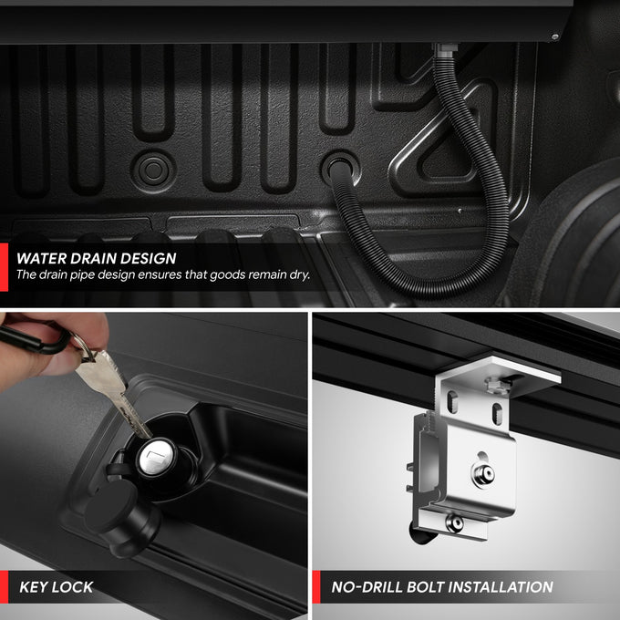 5.7Ft Bed Retractable Tonneau Cover<br>09-26 Dodge Ram 1500