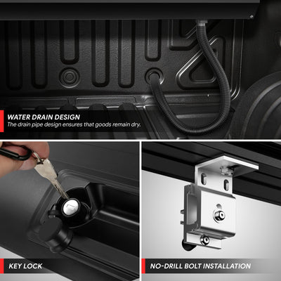 5.5Ft Bed Retractable Tonneau Cover<br>14-21 Toyota Tundra