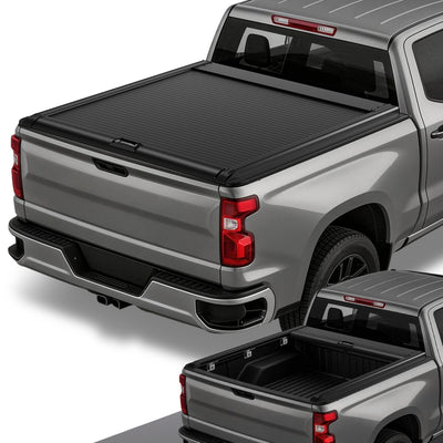 5.8Ft Bed Retractable Tonneau Cover<br>14-26 Chevy Silverado 1500, GMC Sierra 1500