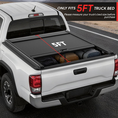 5Ft Bed Retractable Tonneau Cover<br>20-25 Jeep Gladiator