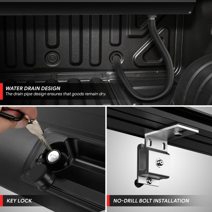 5Ft Bed Retractable Tonneau Cover<br>20-25 Jeep Gladiator
