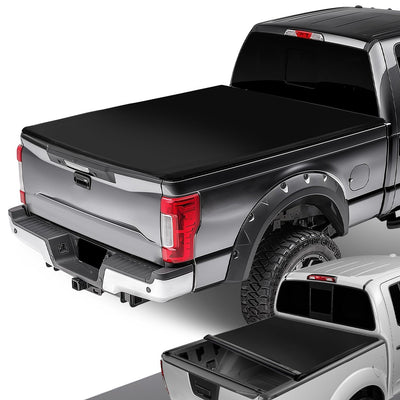 6.75 ft. Bed Soft Roll-Up Tonneau Cover<br>99-18 Ford F250 F350 F450 F550 Super Duty