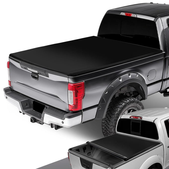 6.75 ft. Bed Soft Roll-Up Tonneau Cover<br>99-18 Ford F250 F350 F450 F550 Super Duty