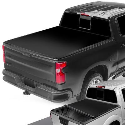 5.66 ft. Bed Soft Roll-Up Tonneau Cover<br>07-18 Chevy Silverado / GMC Sierra 1500 2500HD 3500HD
