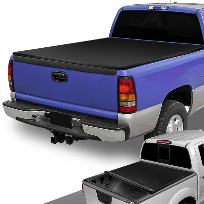 6.5 ft. Bed Soft Roll-Up Tonneau Cover<br>07-13 Chevy Silverado / GMC Sierra 1500 2500HD 3500 HD