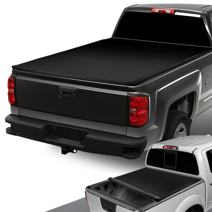6.5 ft. Bed Soft Roll-Up Tonneau Cover<br>14-18 Chevy Silverado / GMC Sierra 1500 2500HD 3500HD