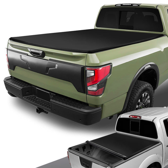 6 ft. Bed Soft Roll-Up Tonneau Cover<br>04-15 Nissan Titan