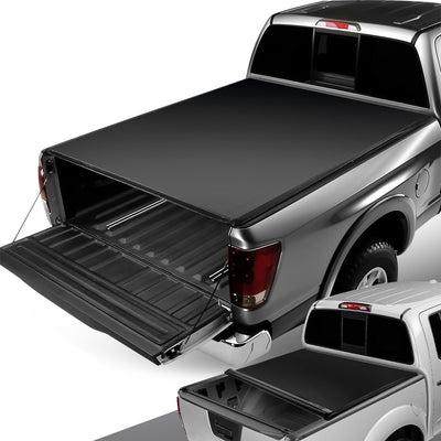 6 ft. Bed Soft Roll-Up Tonneau Cover<br>04-15 Nissan Titan